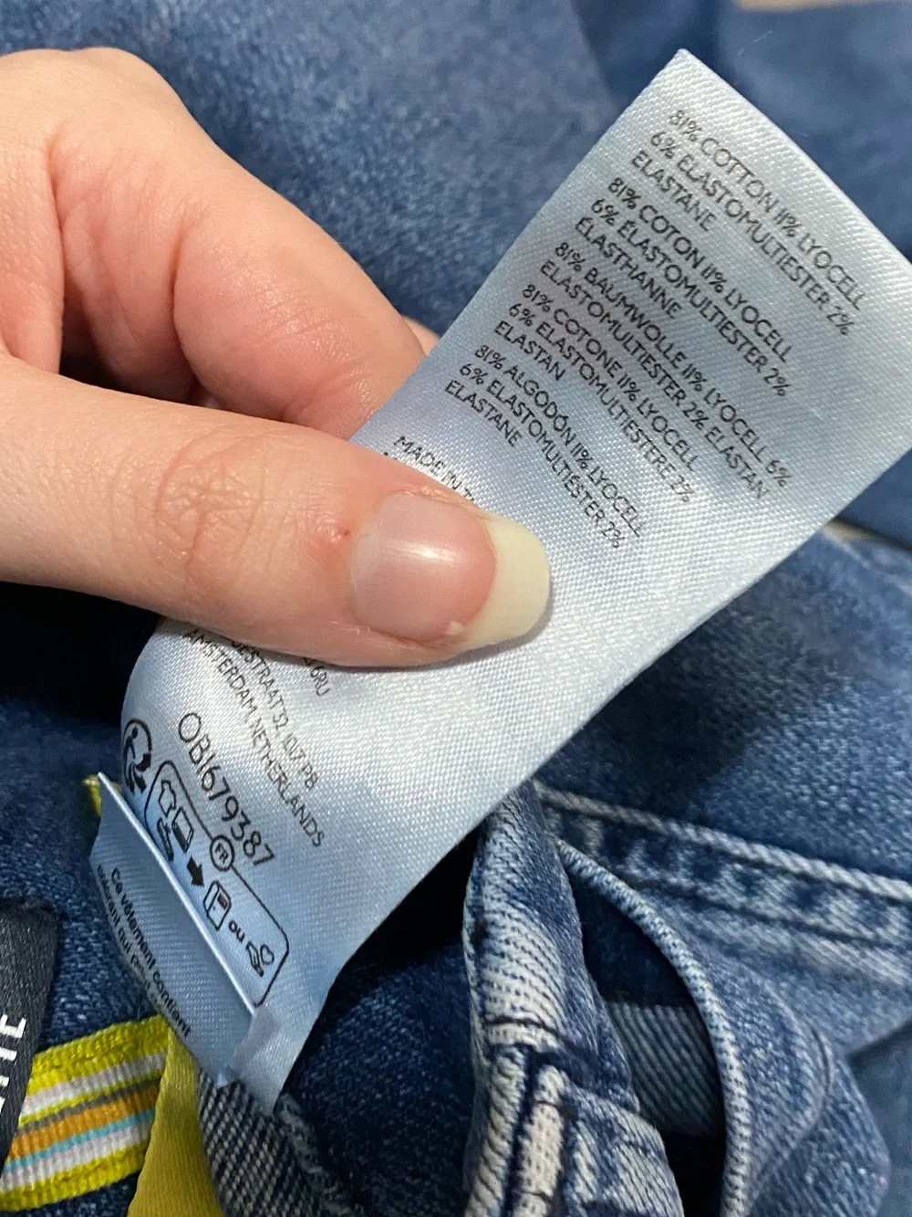 Maeve Anthropologie The Colette Wide Leg Crop Jeans Blue Patch Pocket Size 26 - Picture 6 of 11